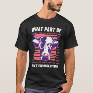 Camiseta Granja de vacas de ternera de ternera de vaca de m
