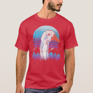 Camiseta Granja de vaporwave Animal Goose Lover Farmer Bird