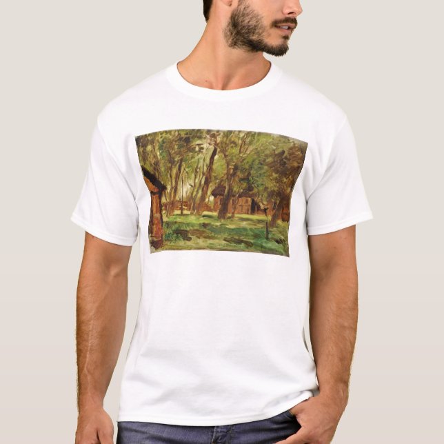 Camiseta Granja debajo de árboles (Anverso)