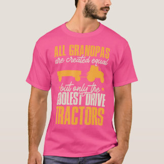 Camiseta Granja Divertida Abuelos Geniales Tienen Tractores