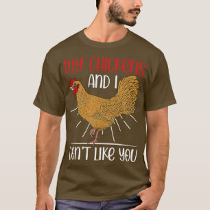 Camiseta Granja divertida agricultora Fam Animal Chicken