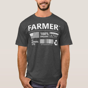 Camiseta Granja divertida de granjas con marca de granjas