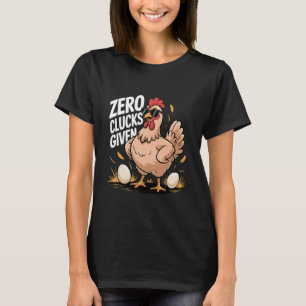 Camiseta Granja Divertida de Pollos Sin Ningún Cluqueo Dado