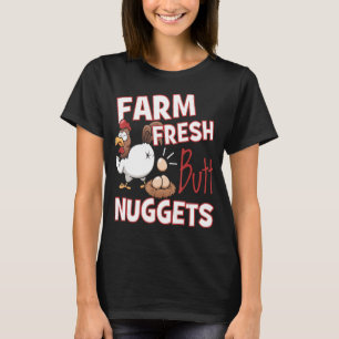 Camiseta Granja divertida Fresca Butt Nuggets Chicken Love