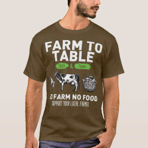 Camiseta Granja divertida para mesa para apoyar a sus granj