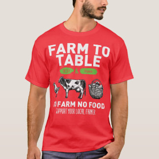 Camiseta Granja divertida para mesa para apoyar a sus granj