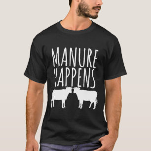Camiseta Granja donde ocurre estiércol de vaca