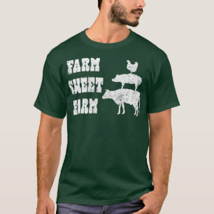 Camiseta Granja dulce Granja de pollo de cerdo de cría ranc