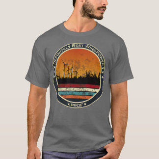 Camiseta Granja eólica de energía renovable en el bosque al