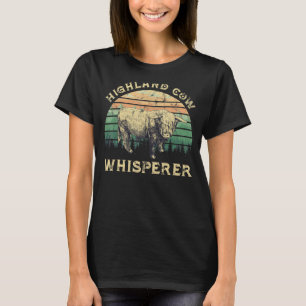 Camiseta Granja escocesa Highland Cow Whisperer Bison