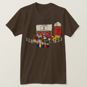 Camiseta Granja familiar de gente pequeña - sin granjas ni 