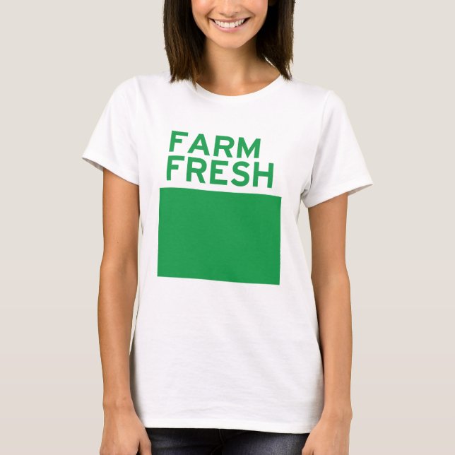 Camiseta Granja fresca (Anverso)