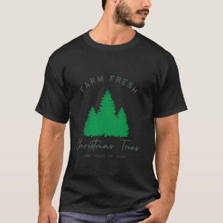 Camiseta Granja Fresca Árboles de Navidad Navidades diverti