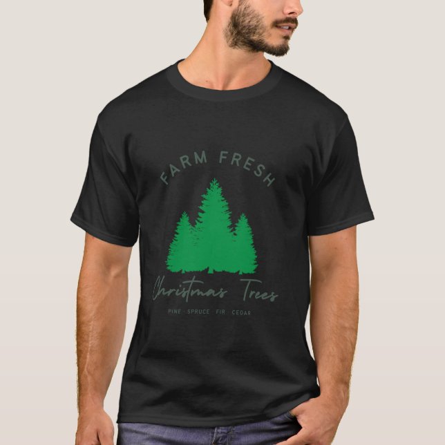 Camiseta Granja Fresca Árboles de Navidad Navidades diverti