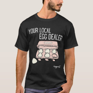 Camiseta Granja fresca de huevos para huevos para comercian