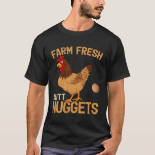 Camiseta Granja fresca de pollo con nuggets