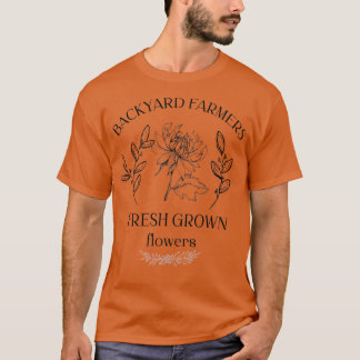 Camiseta Granja Fresca Flores Jardines Orgánicos Gar Botáni