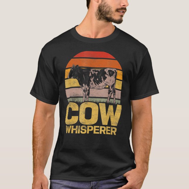 Camiseta Granja ganadera para ganado vacuno Whisperer (Anverso)