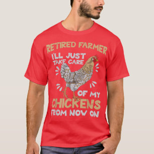Camiseta Granja, Granjero Retirado, Sólo Cuidará A M