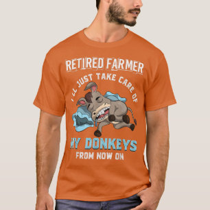 Camiseta Granja, Granjero Retirado, Sólo Cuidará A M