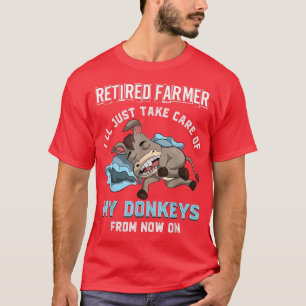 Camiseta Granja, Granjero Retirado, Sólo Cuidará A M