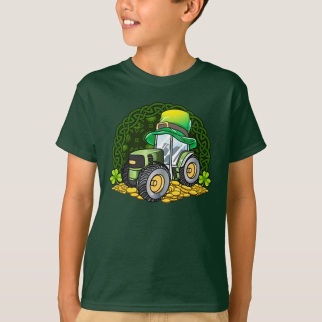 Camiseta Granja irlandesa Tractor St Patricks Day Ireland (Anverso)