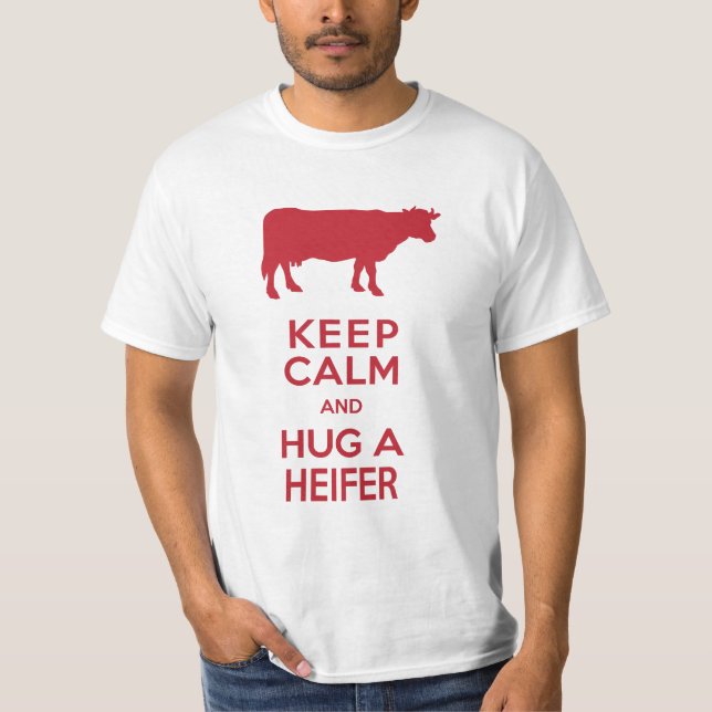 Camiseta Granja lechera de Cow Lover mantiene la calma (Anverso)