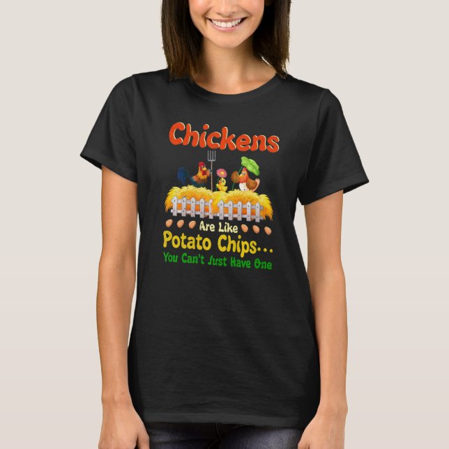 Camiseta Granja Linda Para Pollo  Pollo (Anverso)