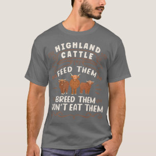 Camiseta Granja Longhorn para ganaderos de vacas de Escocia