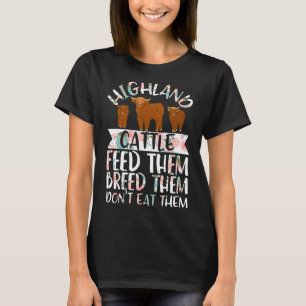 Camiseta Granja Longhorn para ganaderos de vacas de Escocia