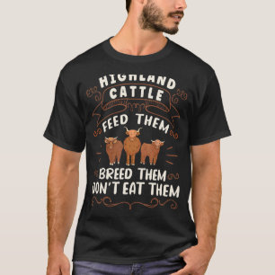 Camiseta Granja Longhorn para ganaderos de vacas de Escocia