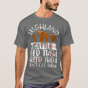 Camiseta Granja Longhorn para ganaderos de vacas de Escocia
