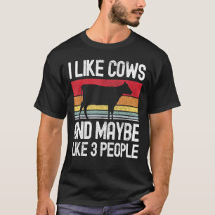 Camiseta Granja Me Gustan Las Vacas Y Quizás Me Gusten 3 Pe