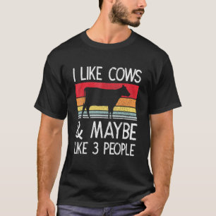 Camiseta Granja Me Gustan Las Vacas Y Quizás Me Gusten 3 Pe