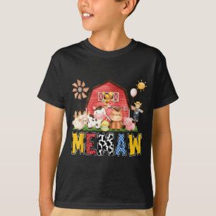 Camiseta Granja Memaw Vaca Cumpleaños Niño Partido Familiar