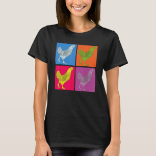 Camiseta Granja Pop Granja Granjero de Aves Cultivando Poll