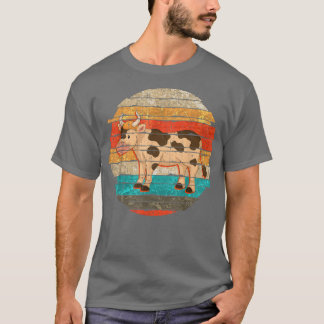 Camiseta Granja Retro Granja Animal Vaca Ganadera Ganadera 
