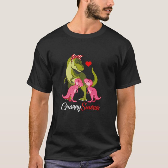 Camiseta Granja rex mamá Saurus Dinosaur (Anverso)