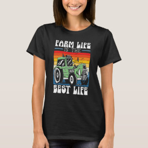 Camiseta Granja Tractor Cultivador de la vida Agrícola