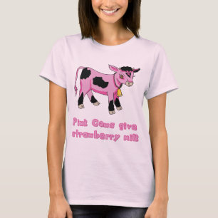 Camiseta Granja, vaca rosa