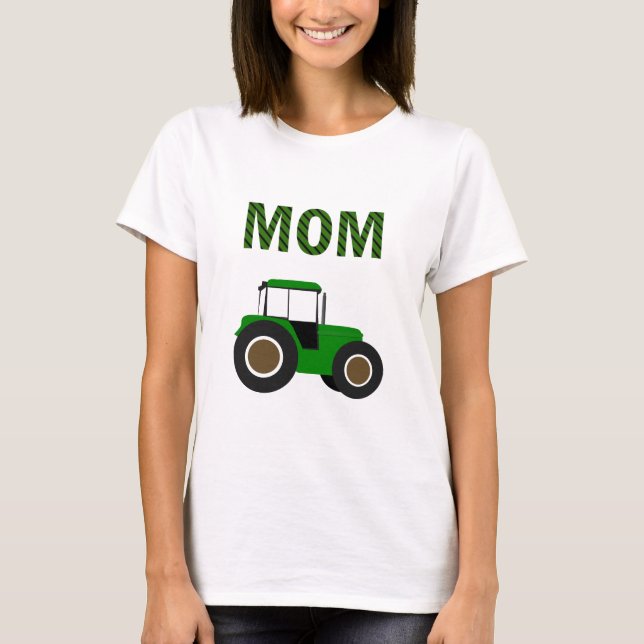 Camiseta Granja Verde Tractor Cumpleaños de Niños Fiesta Ma (Anverso)