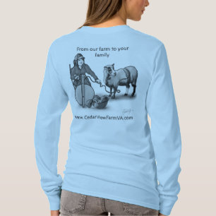 Camiseta Granja Vista Cedar Girando De Ovejas
