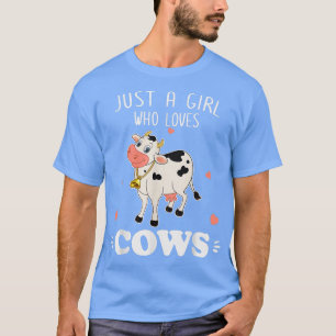 Camiseta Granjas campesinas, sólo una Chica que ama a las v