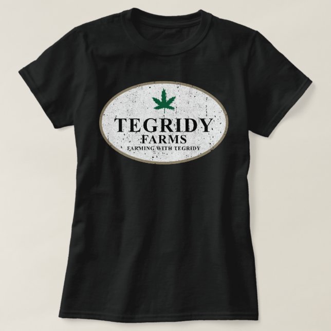 Camiseta Granjas de Tegridy - Cultivo Con Tegridy (Diseño del anverso)
