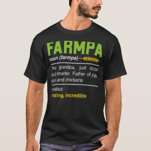 Camiseta Granjero agricultor Abuelo Definición Noun Pu