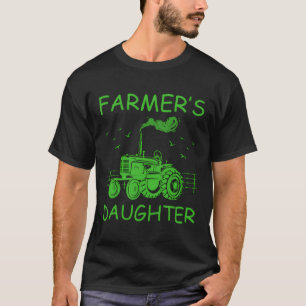 Camiseta Granjero agricultor Hija de tractores Hija