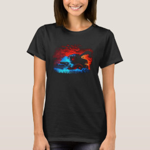 Camiseta Granjero agricultor llama grano de trabajo de camp