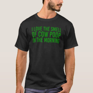 Camiseta Granjero amo el estiércol de estiércol de vaca en
