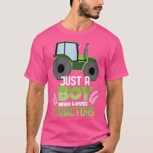 Camiseta Granjero Campesino Camión Camión Solo Niño Tramo