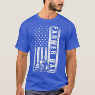 Camiseta Granjero DAD Padre padre agricultor de bandera est